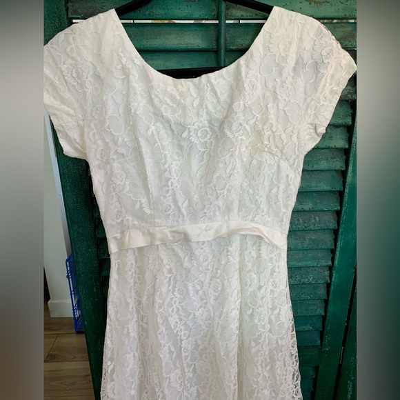 Vintage Wedding Dress- Emma Domb of California 1950s vintage size Medium - Picture 2 of 12